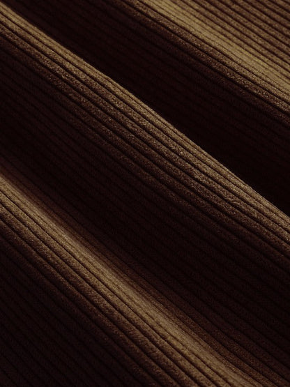 Harrington Corduroy Half-Button Shirt