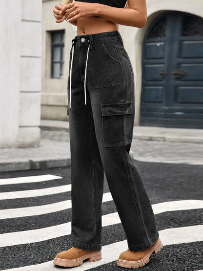Wide Leg Cargo Jeans