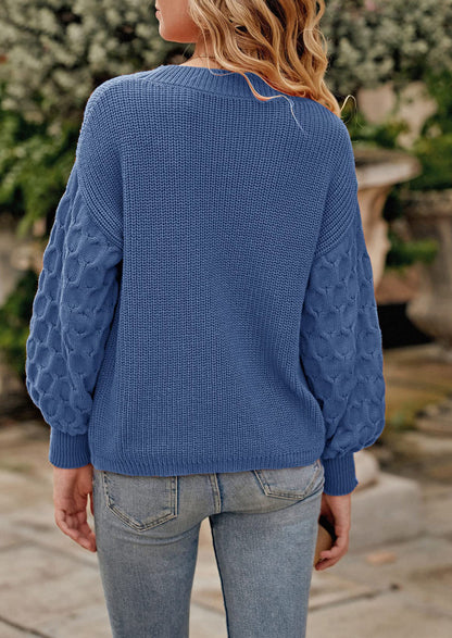 PRETTYGARDEN Women's Fall Pullover Sweater Casual Long Sleeve Loose Chunky Knit Tops Blouse Winter Fashion Clothing